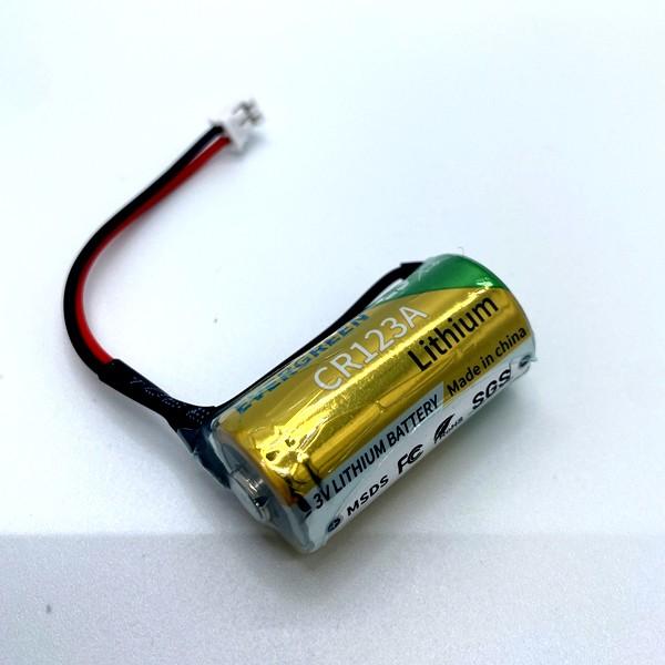 cr123a 건전지 화재경보기 감지기 배터리 3V 1500mAh 2핀 커넥터형 산업용 센서 배터리
