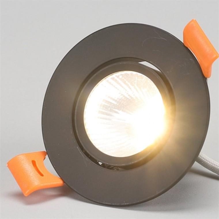 회전형 다운라이트 55mm(2인치) 전구색 블랙 LED매입등