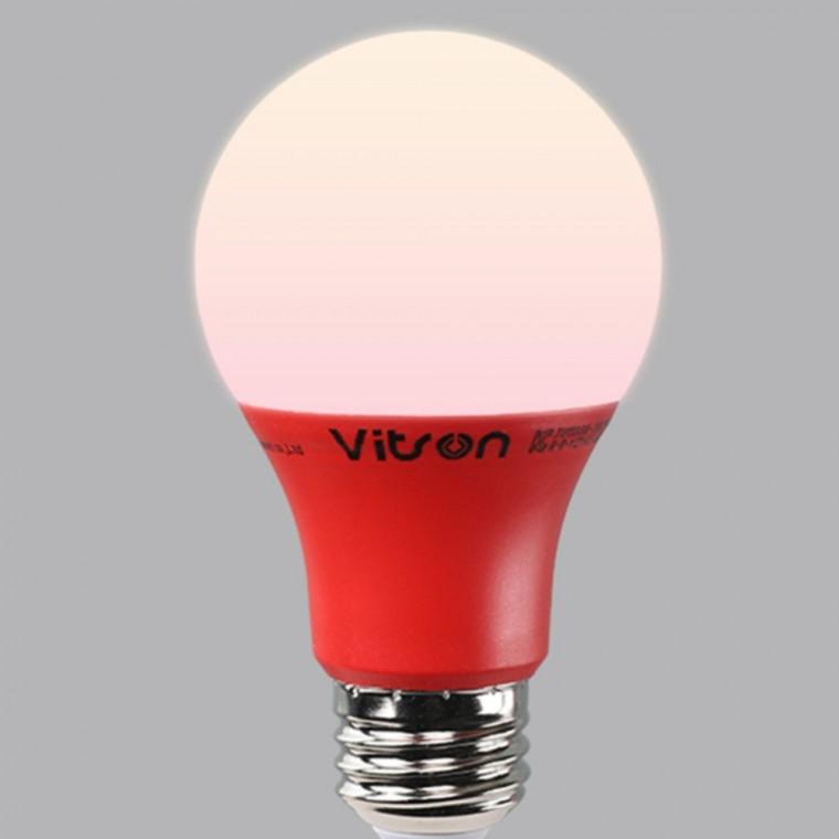 컬러 led 전구 8W E26 레드 컬러전구