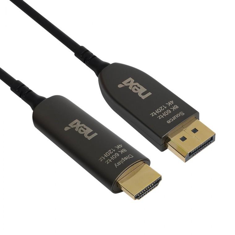 DP1.4v to 8K HDMI케이블 15M v2.1 60HZ AOC하이브리드광 컴퓨터 맥모니터 디스플레이포트 리피터 증폭기선