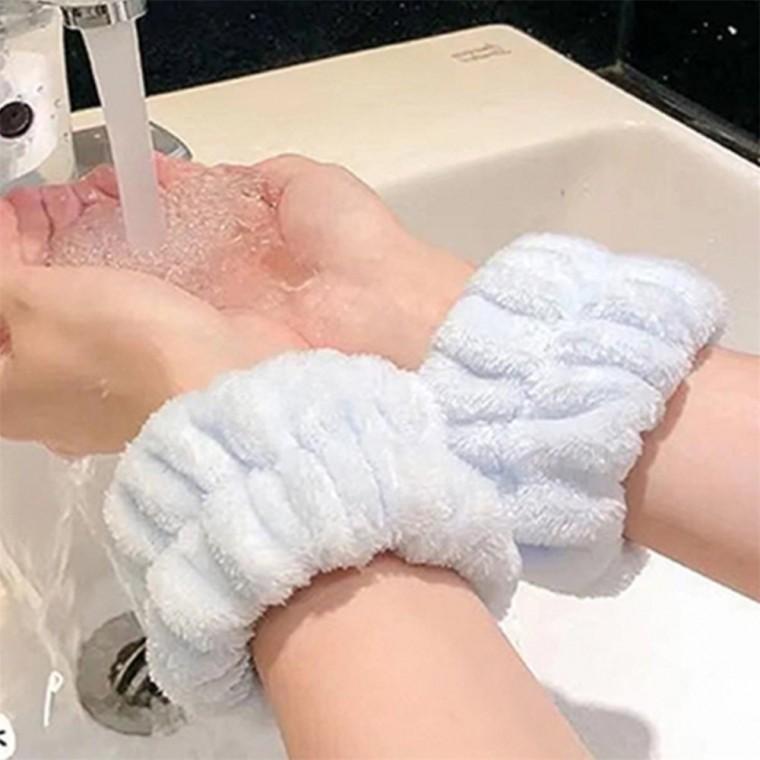 세수 손목밴드 2개 세안밴드 헤어밴드 헤어스크런치