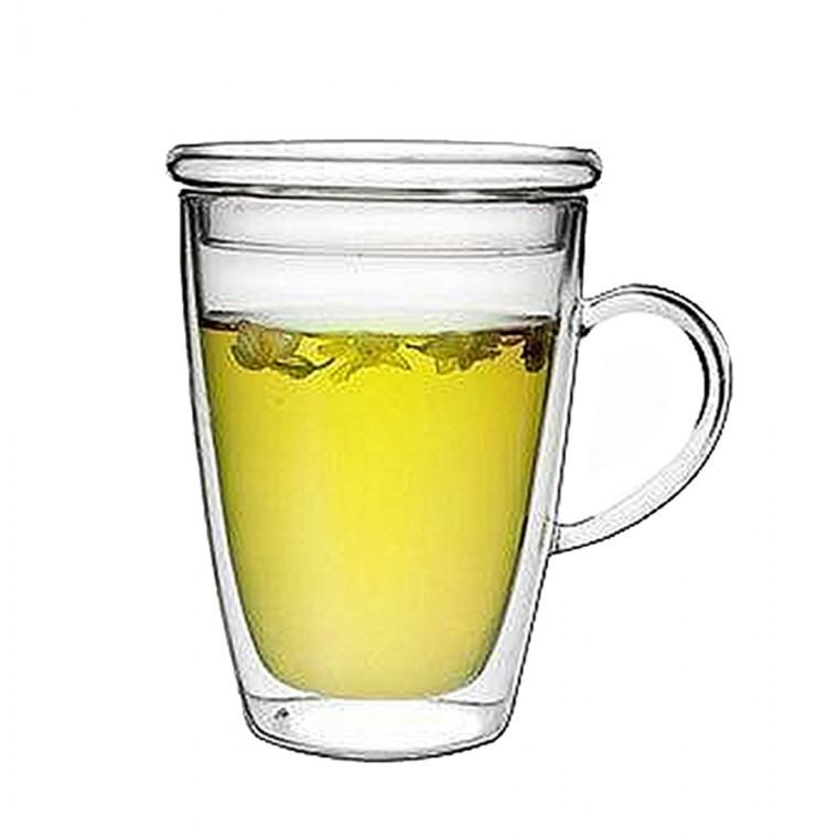 PL 심플 유리컵 [로하티]바오 뚜껑 유리컵(300ml) No27