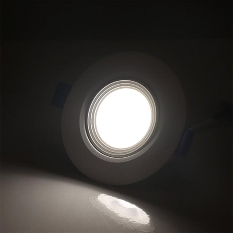회전형 다운라이트 75mm(3인치) 5W 주백색 화이트 원형매립등