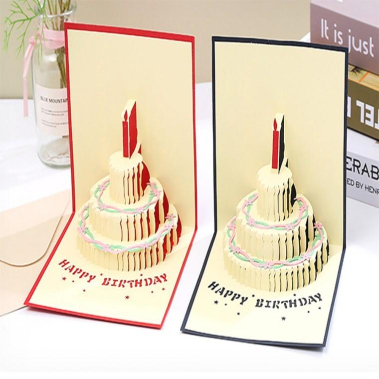 생일축하 입체카드 종이입체케이크카드 생일입체카드 생일축하카드