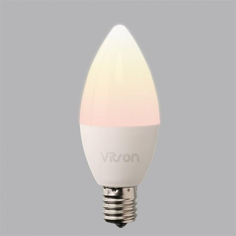 불투명 LED 촛대구 5W E17 전구색 led장식전구