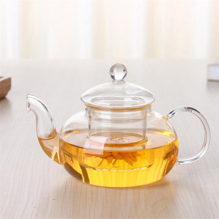 내열유리 티포트 1L 꽃차주전자 보온포트