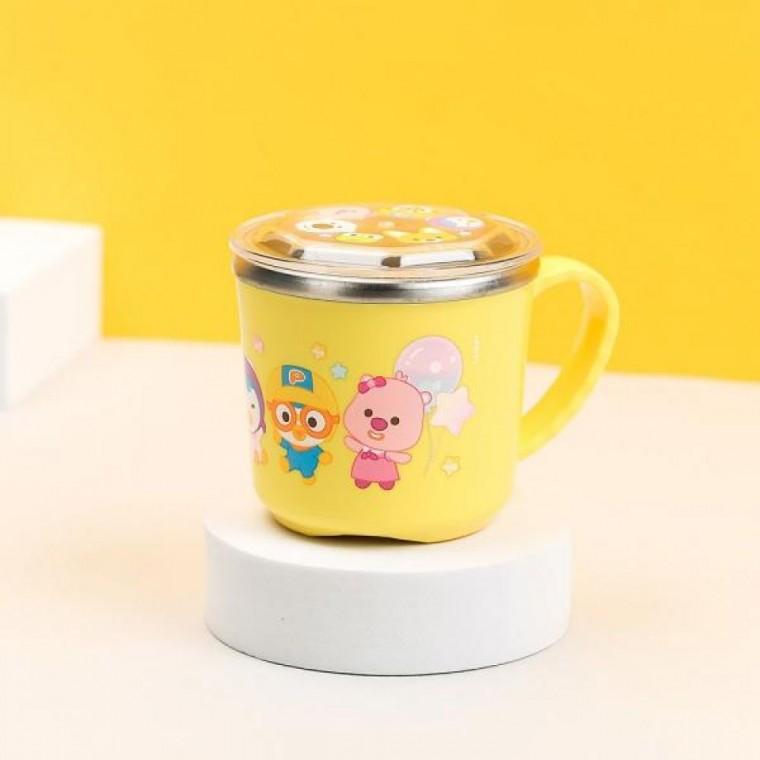뚜껑형 논슬립 스테인리스컵 보온용 255ml
