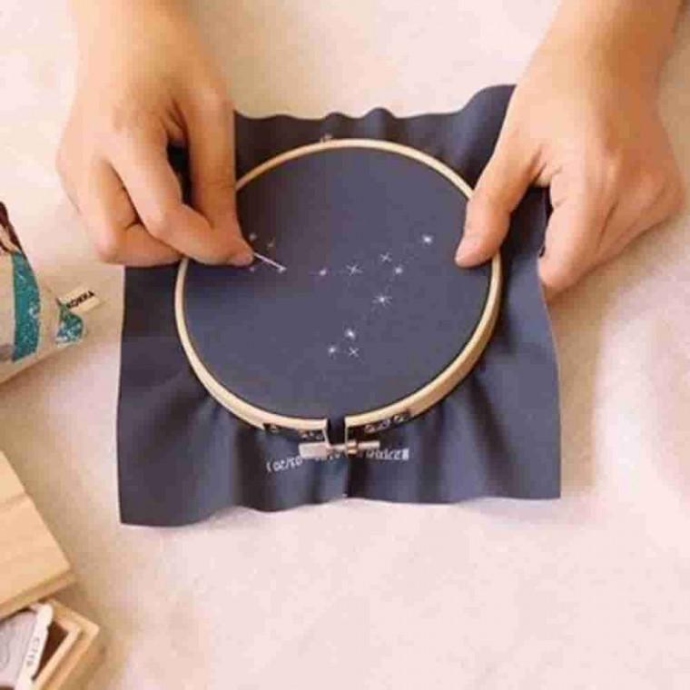 자수 키트 염소자리 벽장식소품 프랑스자수 DIY자수