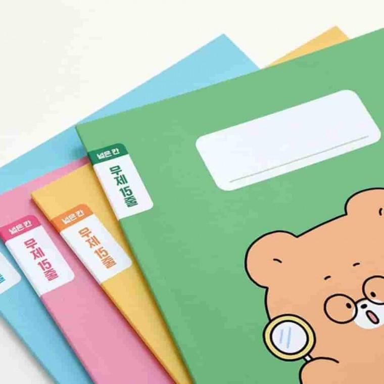 줄노트 4권 무제 120g 글씨연습공책 초등노트 초등학생공책