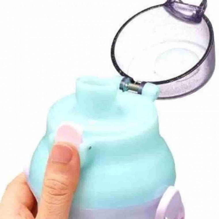 프린세스 원터치 물통 480ml 휴대용물통 스트랩물병 캐릭터물통