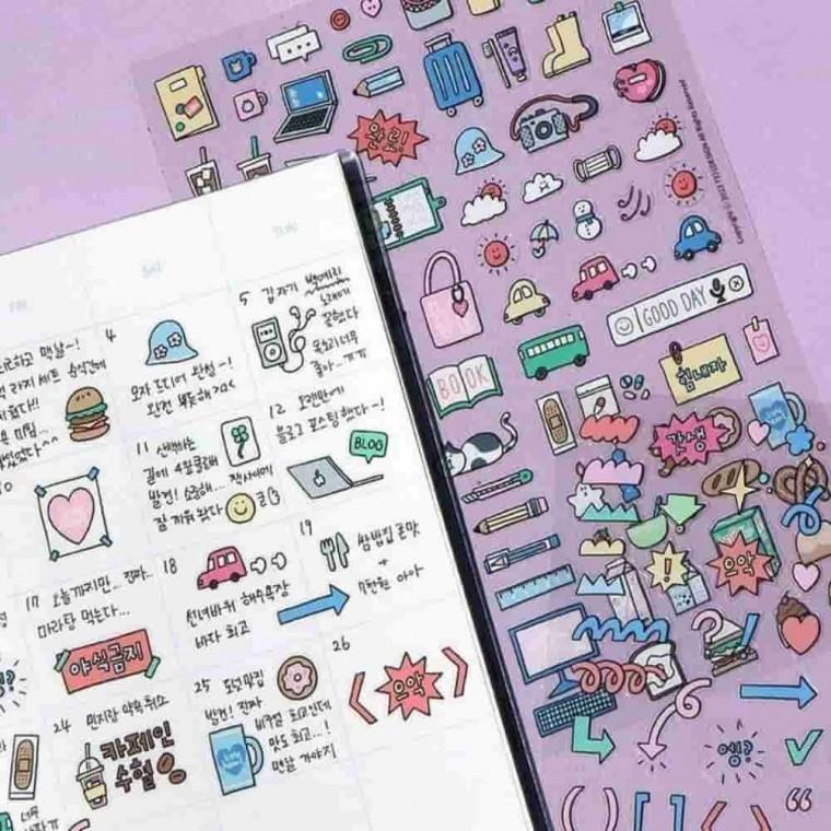 투명 스티커 스티커모음 다꾸용품 노트북꾸미기