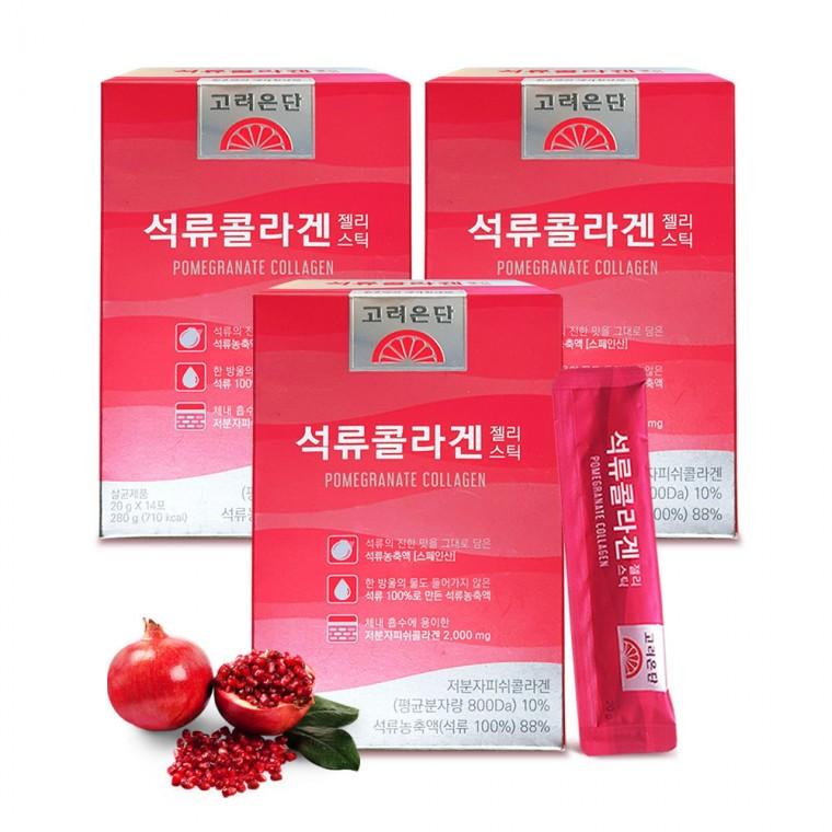고려은단 저분자 석류콜라겐 스틱젤리 20g x 14포 3개