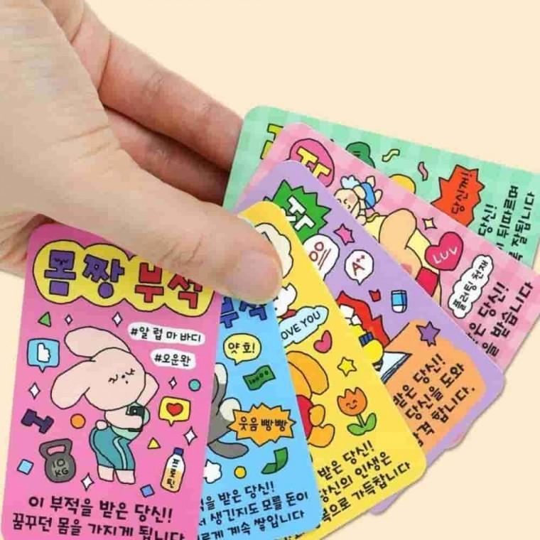 부적카드세트 미니카드 미니편지카드 키즈카드