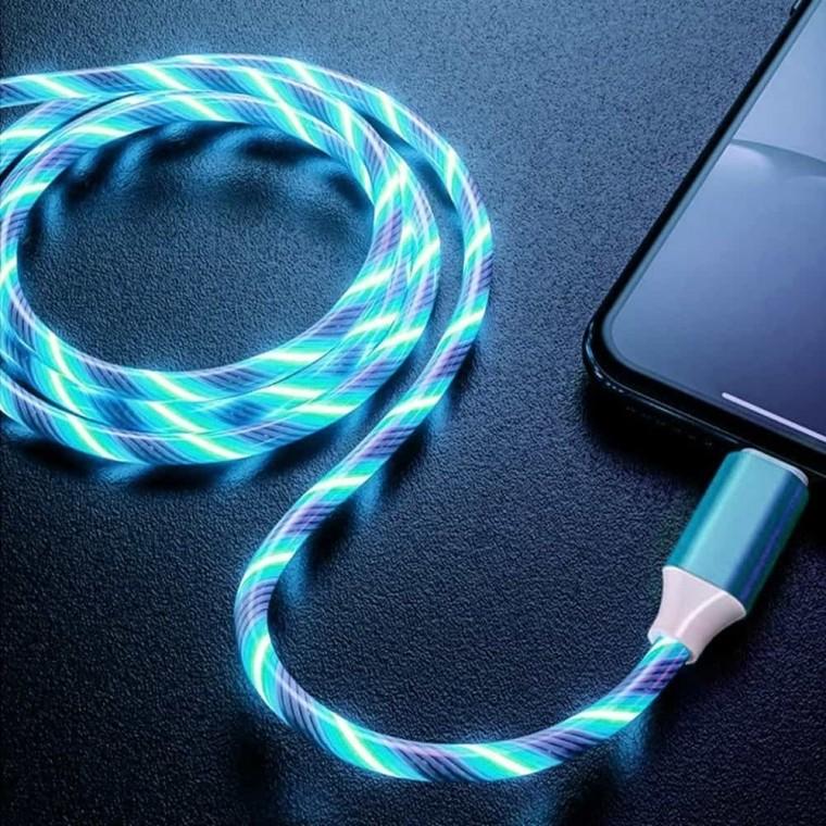 LED C타입 고속 충전케이블 1M 블루 CTYPE고속충전케이블 C핀케이블