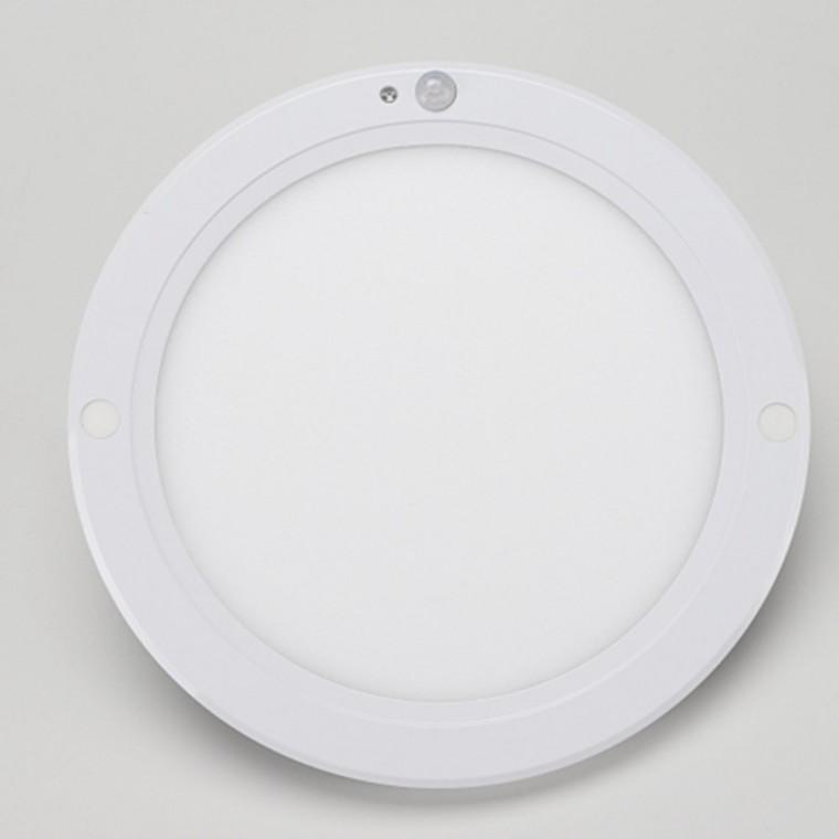 고효율 원형엣지 센서등 200mm(8인치) 15W 주광 아파트현관센서등