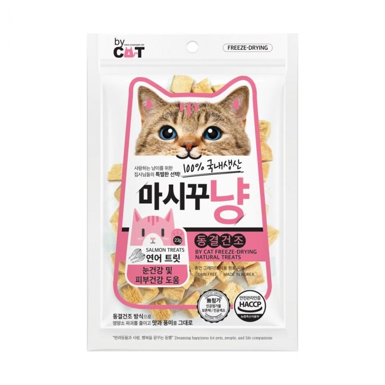 (2개묶음)마시꾸냥 동결건조 연어트릿 23g