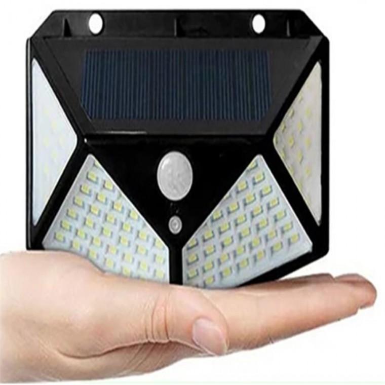 태양광 100LED 센서등 1000루멘 계단벽등