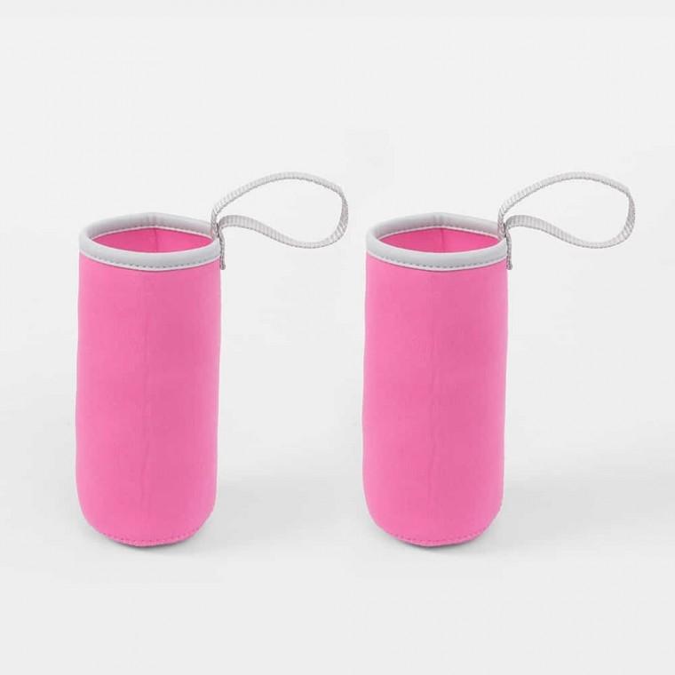 물병파우치 2개입 360ml 핫핑크 물통주머니 보틀백