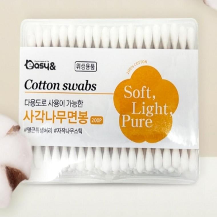 유아면봉 200P 2개 유아귀이개 유아용귀이개 귀세척면봉
