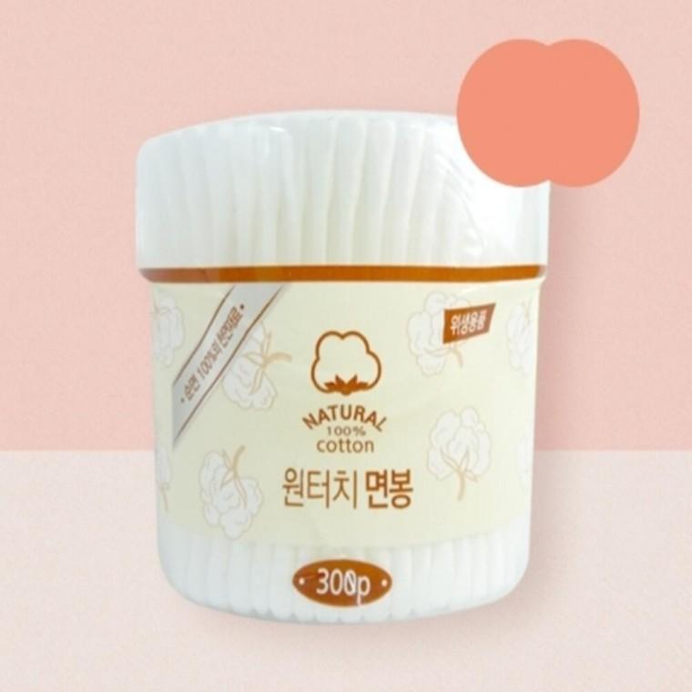 원터치면봉 300P 5개 메이크업면봉 귀청소기