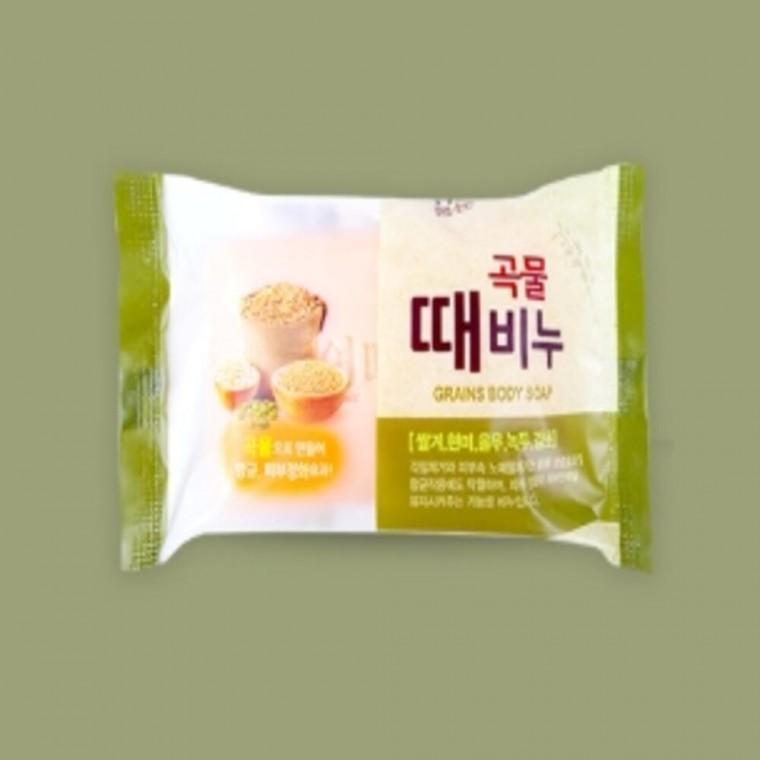 곡물 샤워비누 5개 샤워때비누 스크럽비누 바디워시바