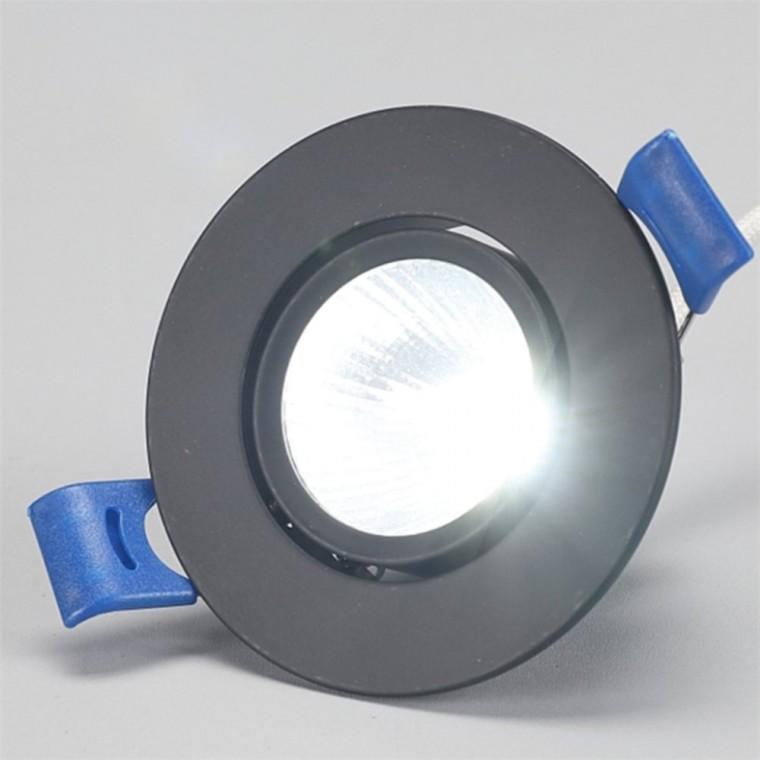 회전형 다운라이트 55mm(2인치) 주광색 블랙 LED다운라이트