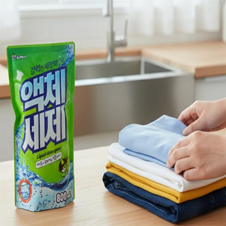 액체세제 800ml 액체세제리필용일반 액체세제리필 액상세제대용량