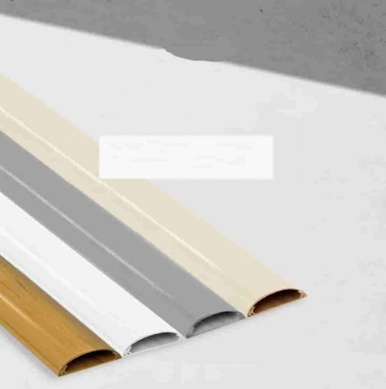 타원형 전선몰드 1M 39x16mm 베이지 바닥전선가리개 전선보호대 케이블보호커버