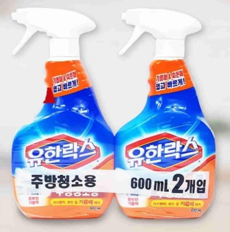 주방 찌든때세정제 600ml 4개 찌든때클리너 주방청소세제 전자레인지청소 주방락스