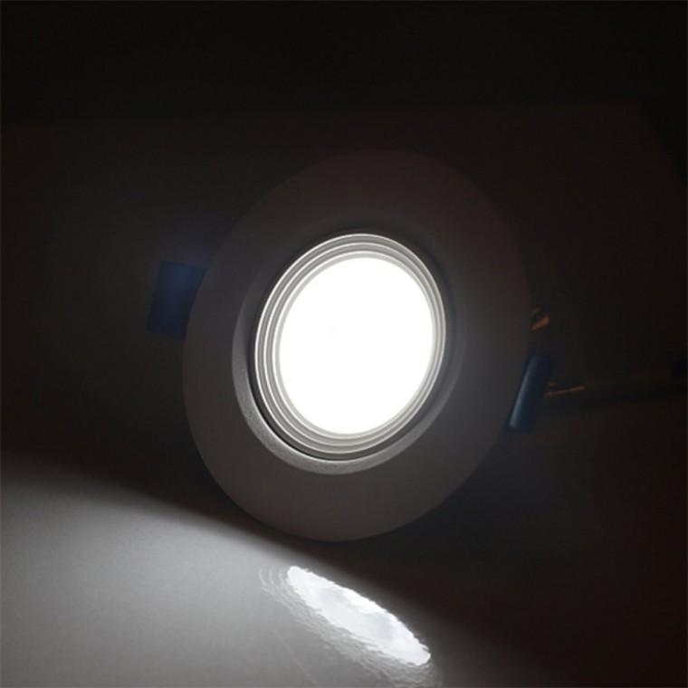 회전형 다운라이트 75mm(3인치) 7W 주광색 화이트 각도조절다운라이트