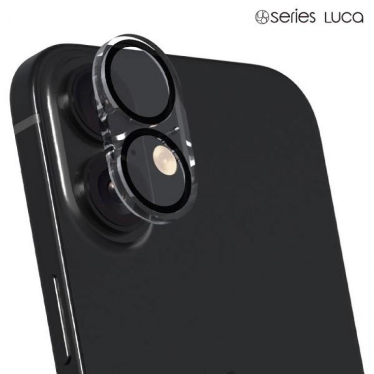 16/16 플러스(iPhone16/16 Plus) 루카 다이아 블랙링 강화유리 카메라 렌즈보호필름 LF-02