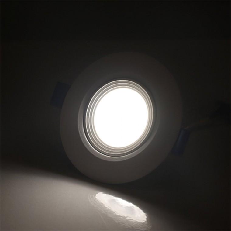 회전형 다운라이트 75mm(3인치) 7W 주백색 화이트 원형매립등