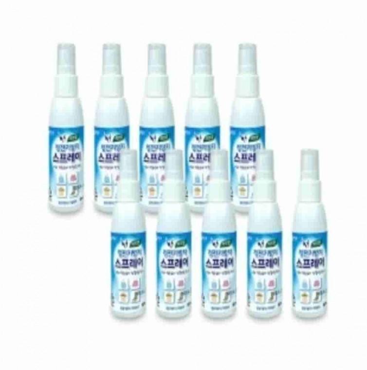 옷 정전기방지 스프레이 60ml 허브향 10개 정전기방지기 정전기방지용품 니트정전기방지스프레이 코트정전