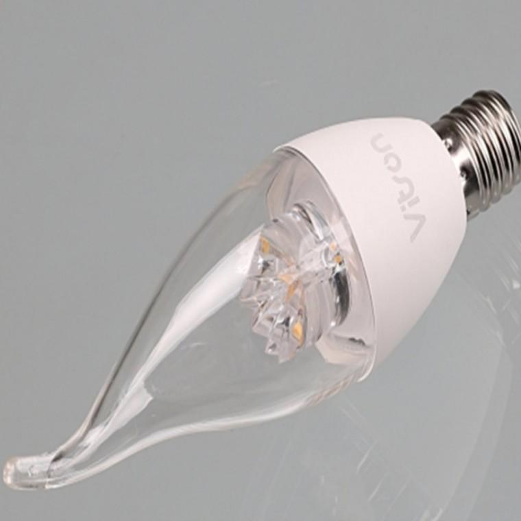 투명 LED 촛대구 플레임 5W E17 전구 led장식전구