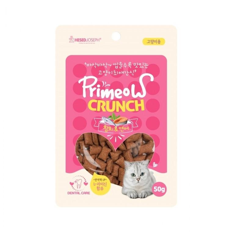 (5개묶음)프리미요 캣 크런치 참치+연어 50g