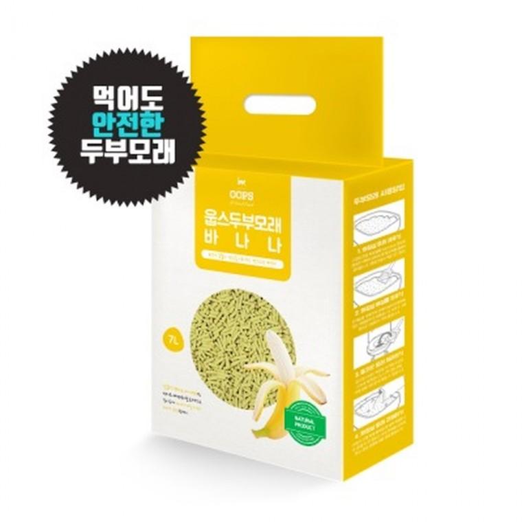 웁스 두부모래 바나나향 7L