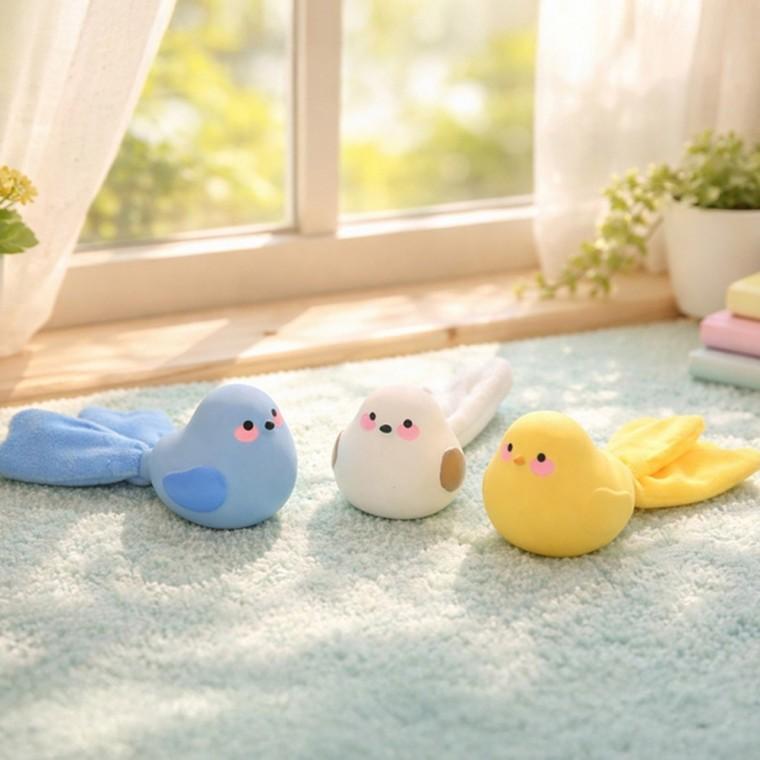 (2개묶음)패리스독 큐트버드 라텍스토이(랜덤)