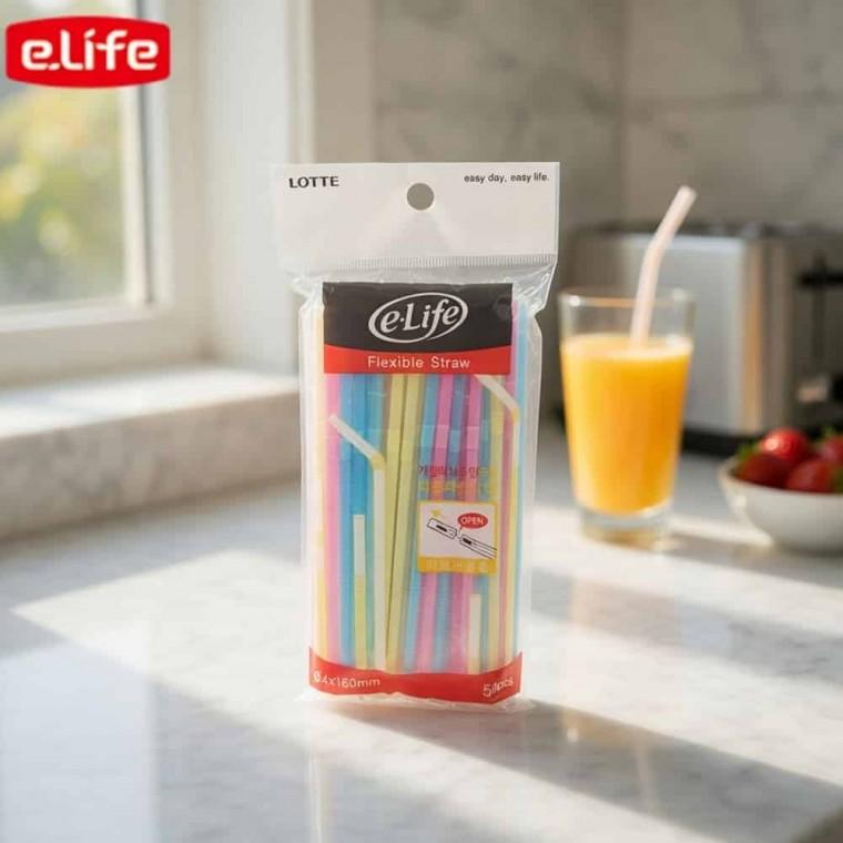 이라이프 플렉시블 빨대 스트로우 짧은빨대
