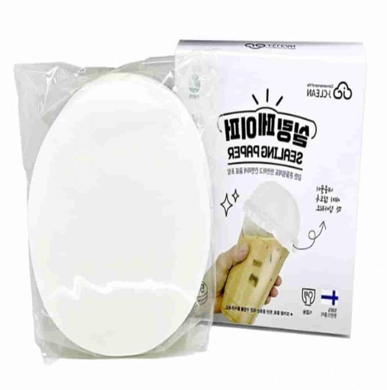 테이크아웃 음료캡 13.5cm 500매 5개 컵포장 커피배달포장 커피포장랩 종이컵포장