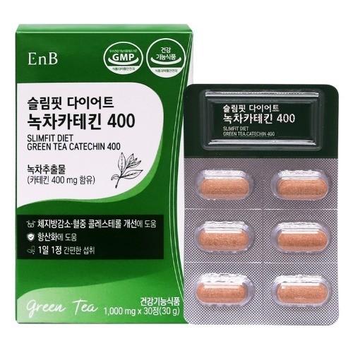 EnB 슬림핏 다이어트 녹차카테킨400 1000mg x 30정