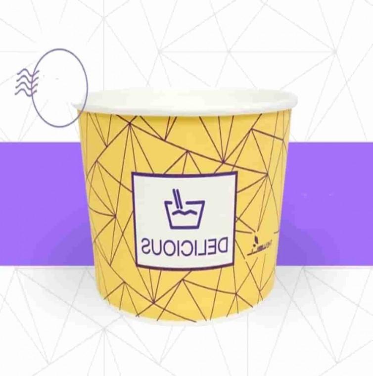 일회용 분식용기 650ml 10P 1회용기 종이도시락용기 컵밥용기