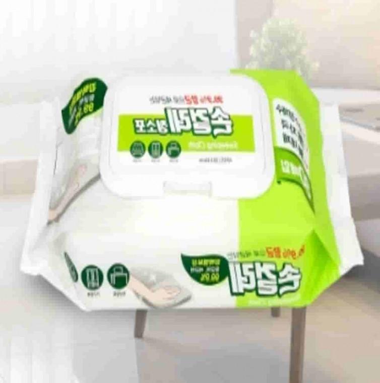 청소물티슈 80매 다용도청소포 일회용물걸레 부직포물걸레