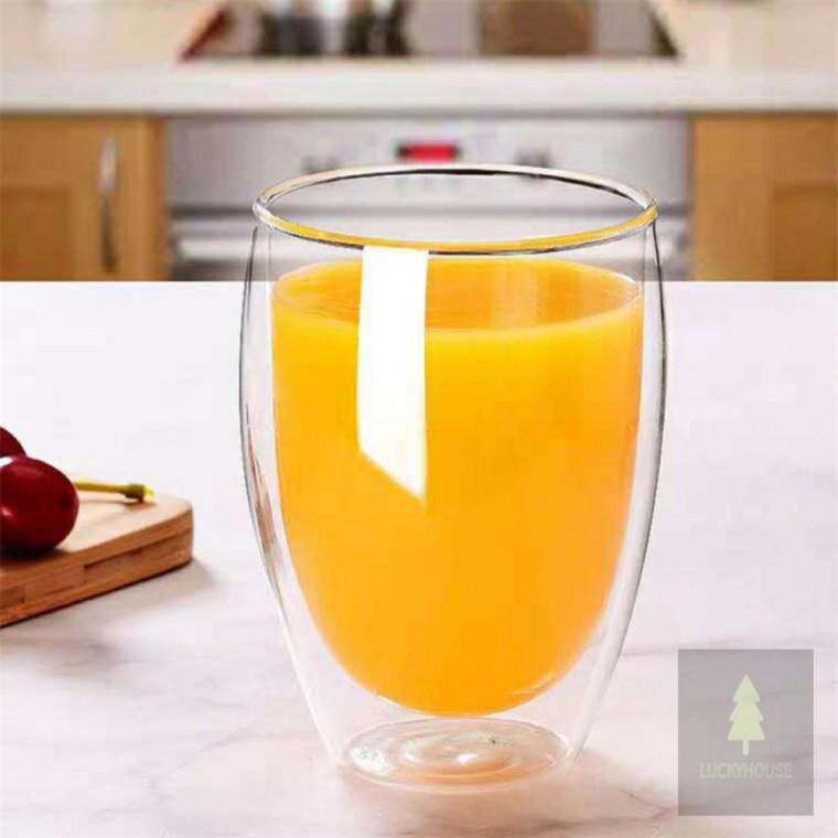 이중 유리컵350ml 이쁜찻잔 이중내열유리컵350ml 내열유리컵400ml