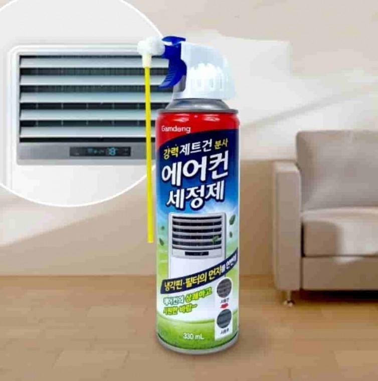 에어컨세정제 330ml 2개 에어컨청소스프레이 에어컨탈취제 셀프에어컨청소 에어컨청소제