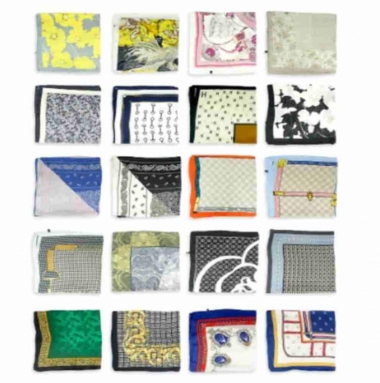 여성스카프 70x70cm 디자인랜덤 3개 여자스카프 여름스카프 사각스카프 가을스카프