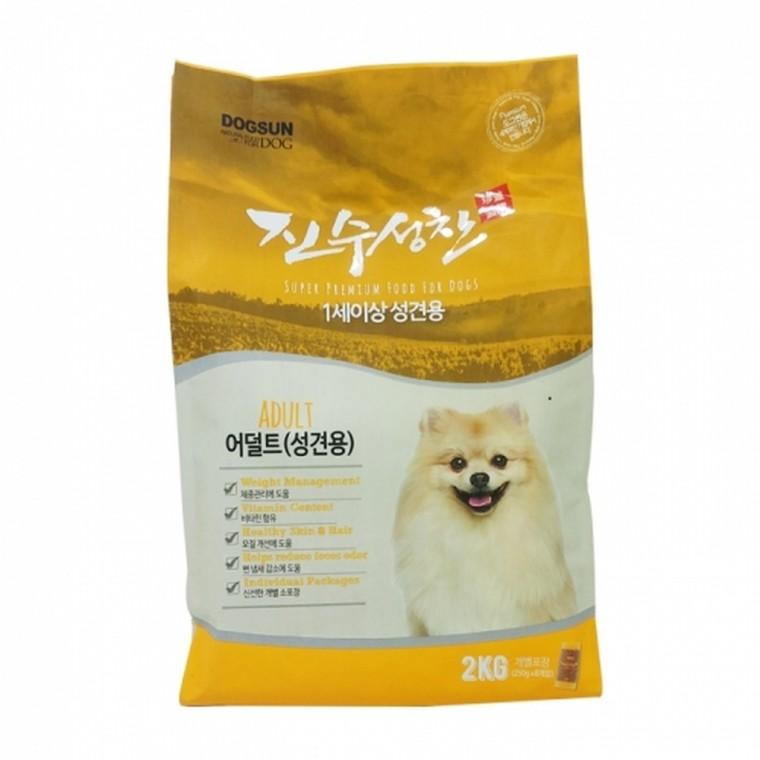진수성찬 1세이상 성견용 리필 2kg(250g×8개)