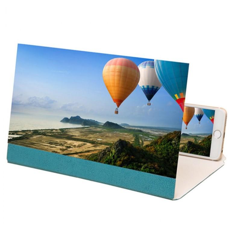 스마트폰 화면 돋보기 확대스크린 블루 핸드폰화면확대기 폰화면확대스크린 휴대폰돋보기