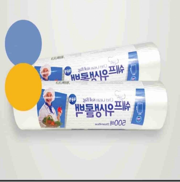 대용량 위생롤백 500매 대형 35x45cm 3개 투명비닐 투명비닐팩 위생비닐 일회용비닐봉투