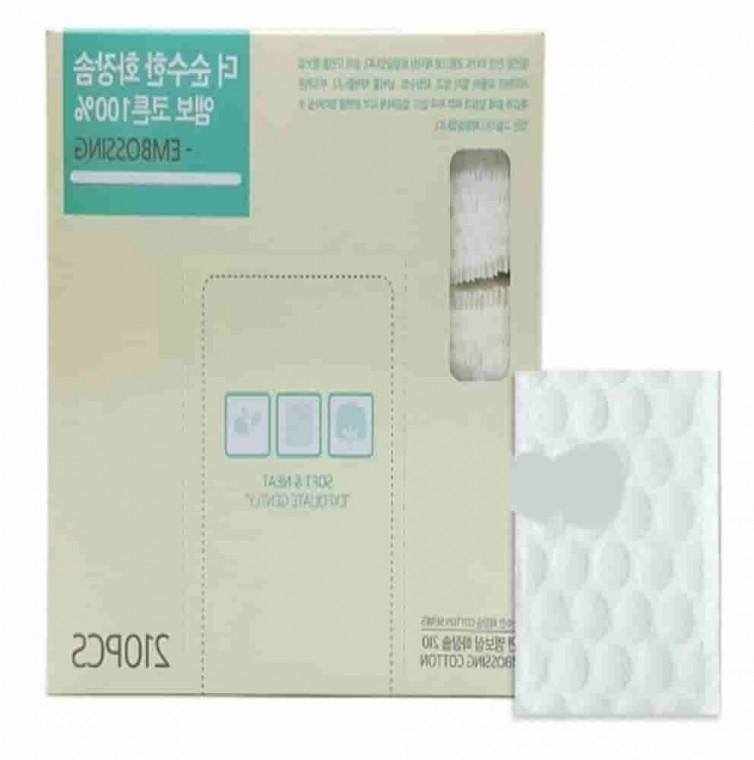 엠보싱 순면화장솜 210P 박스형 스킨팩화장솜 대용량화장솜 스킨솜 엠보싱화장솜