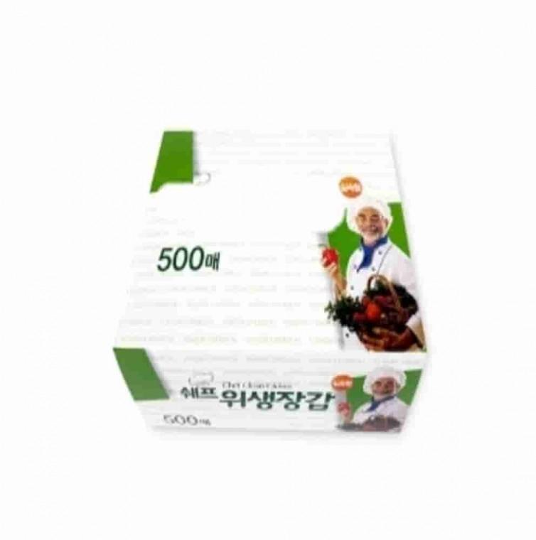 위생장갑 500매 주방비닐장갑 조리용장갑 쉐프장갑 일회용장갑